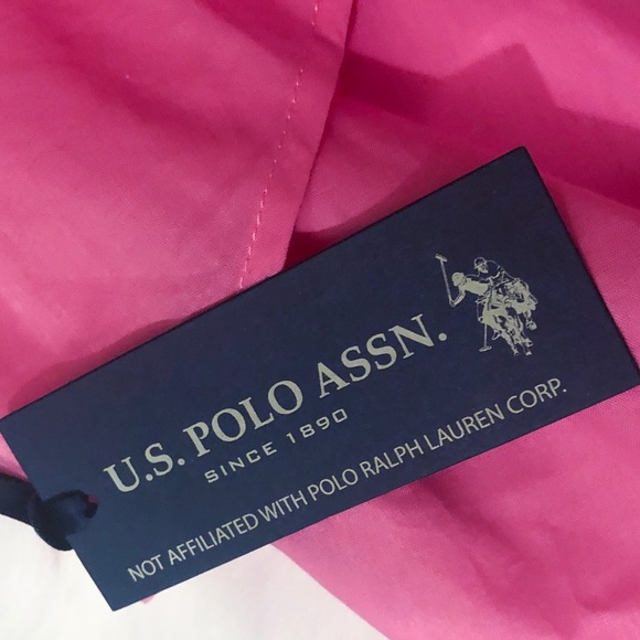 NWT✨ U.S. Polo Assn. Pink Ruffle Crop Top - Picture 6 of 6
